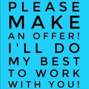 Accepting reasonable offers!